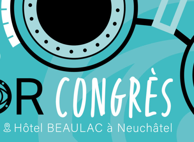 Affiche du congrès AOR 2026, les 3 et 4 octobre à l'Hôtel Beaulac, Neuchâtel